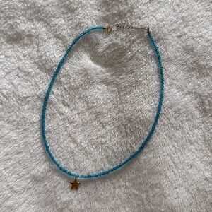 Women’s blue star charm necklace